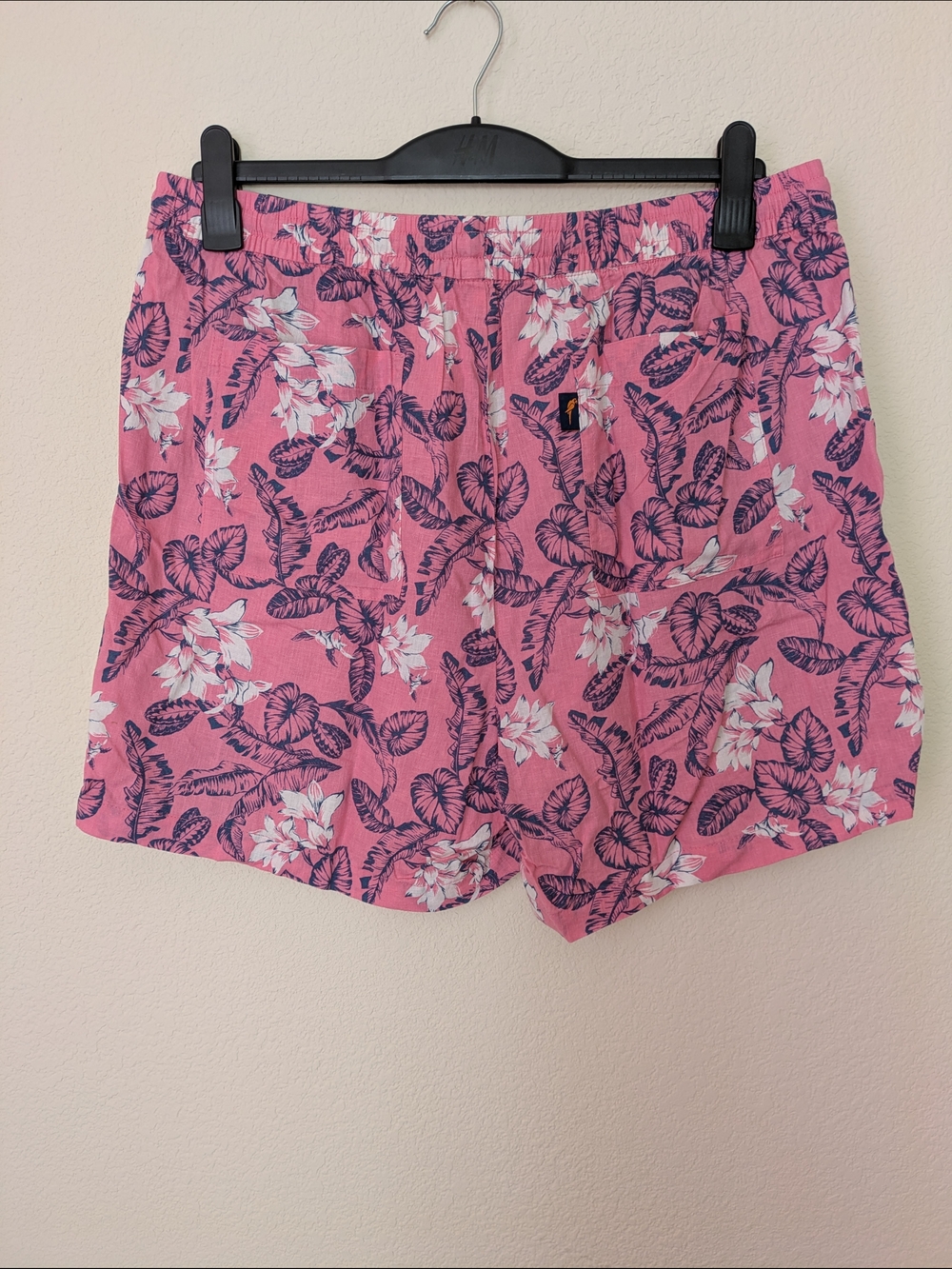 Margaritaville Tropical Print Drawstring Shorts Set Of 2 - Pink & Yellow XL - Picture 3 of 5